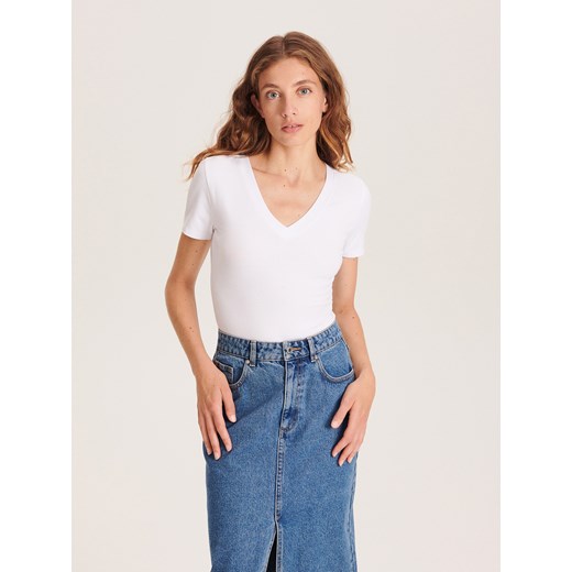 Reserved - Body slim fit - Biały Reserved M Reserved