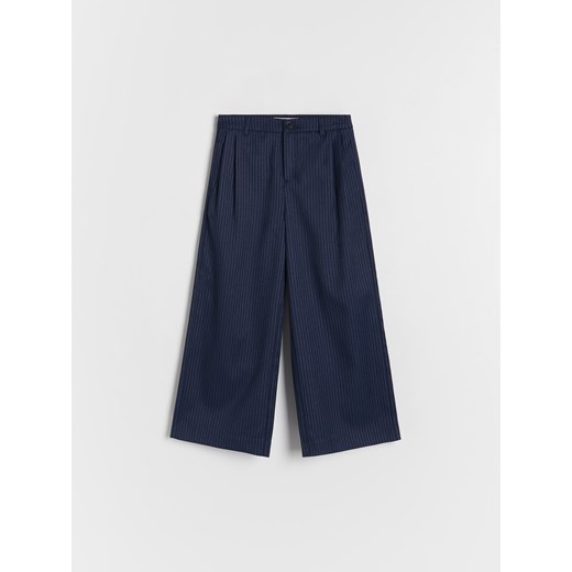 Reserved - Eleganckie spodnie w paski - Granatowy Reserved 152 (11 lat) Reserved
