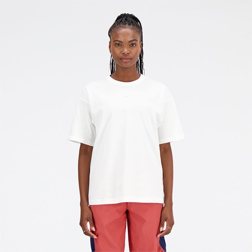 Koszulka damska New Balance WT33510WT – biała ze sklepu New Balance Poland w kategorii Bluzki damskie - zdjęcie 161249962