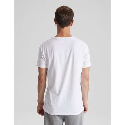 T-shirt męski biały Diverse z krótkimi rękawami 
