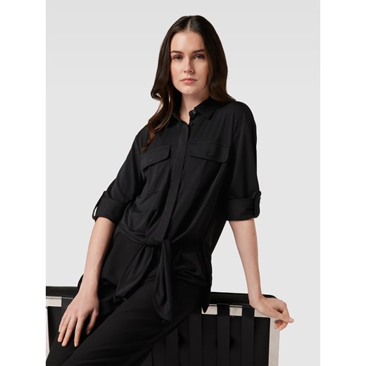 Bluzka damska Ralph Lauren czarna z długim rękawem casual 