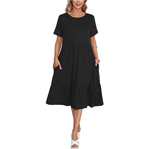 Sukienka KIARSA BLACK ze sklepu Ivet Shop w kategorii Sukienki - zdjęcie 161270233