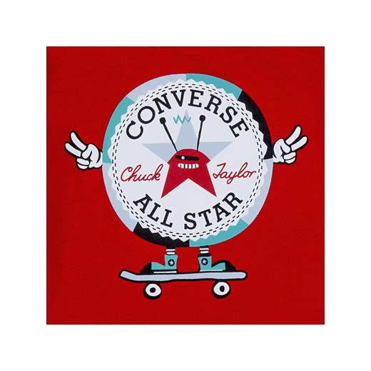 Converse Rampersy (2 szt.) w kolorze biało-czerwonym Converse 74/80 wyprzedaż Limango Polska