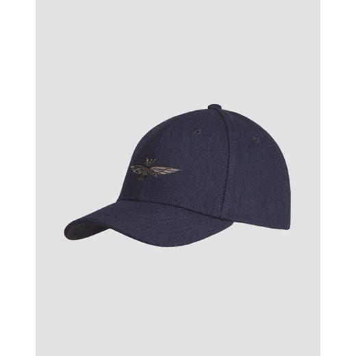 Wełniana czapka z daszkiem AERONAUTICA MILITARE ze sklepu S'portofino w kategorii Czapki z daszkiem męskie - zdjęcie 161275903