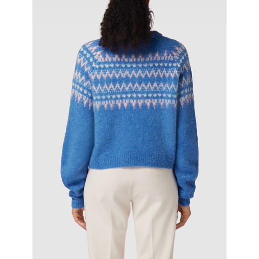 Sweter z norweskim wzorem z raglanowymi rękawami Review L Peek&Cloppenburg  wyprzedaż