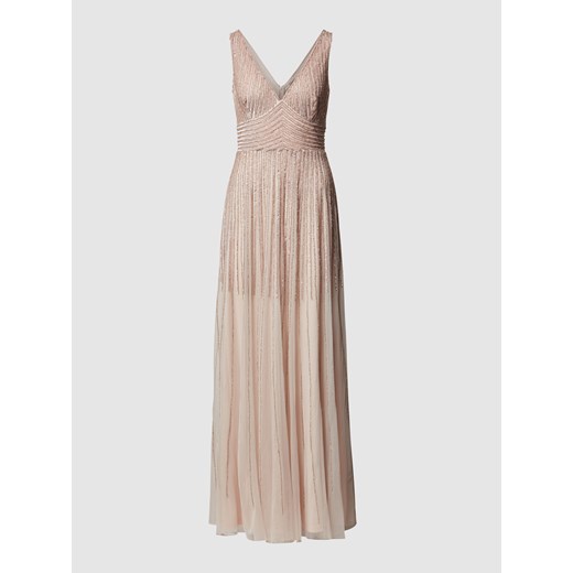 Sukienka wieczorowa z tiulu z cekinami Lace & Beads XXS promocyjna cena Peek&Cloppenburg 