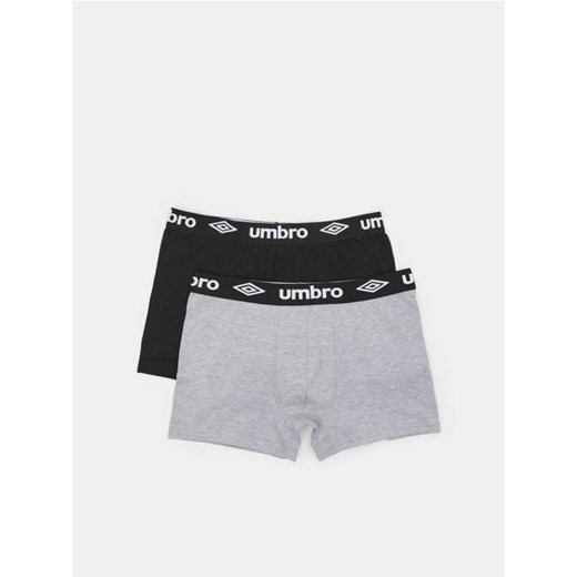 Sinsay - Bokserki Umbro 2 pack - szary Sinsay XL Sinsay