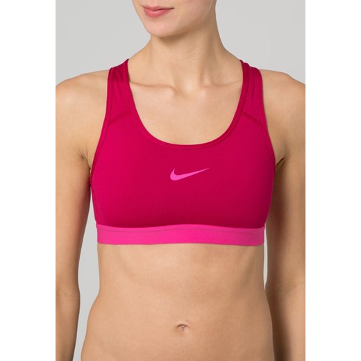 Nike Performance PRO CLASSIC Biustonosz sportowy dark fireberry/hot pink zalando czerwony klasyczny