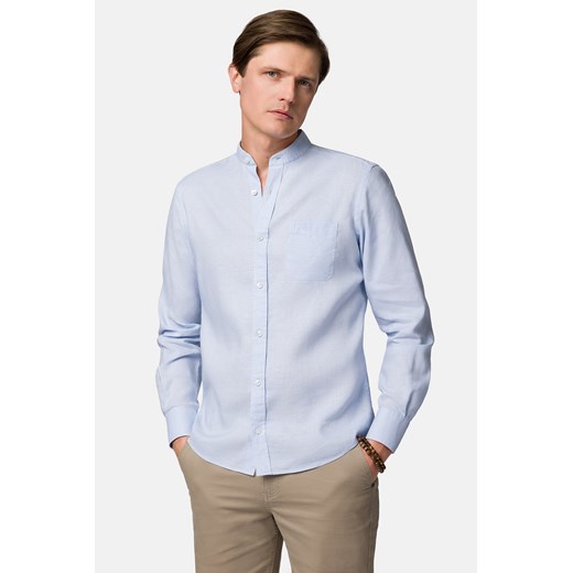 Koszula męska Lancerto niebieska ze stójką
