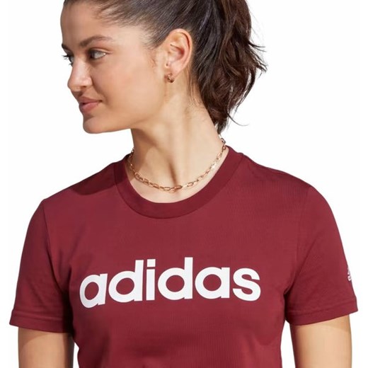 Bluzka damska Adidas z napisami z okrągłym dekoltem 