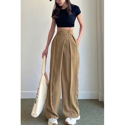 Spodnie LAVENDERA CAMEL S okazja Ivet Shop