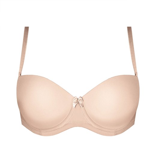 Biustonosz push up bardotka Ewa Nipplex beżowy Nipplex 75A piubiu_pl
