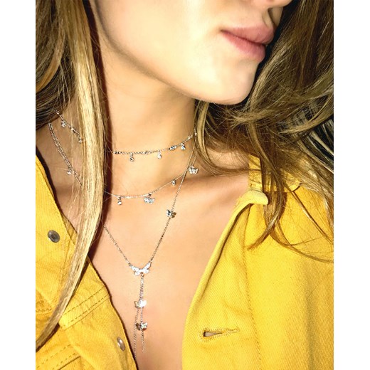 SIN BY MANNEI Srebrny Naszyjnik Fly High Sin By Mannei ONE SIZE wyprzedaż Moliera2.com