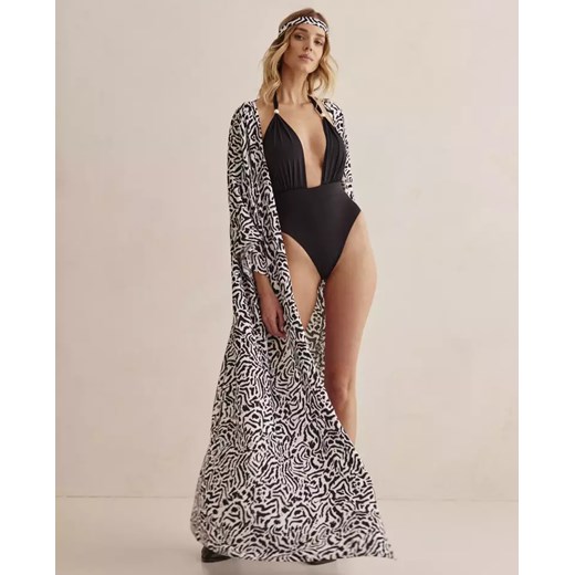 PRAIA BEACHWEAR Długie kimono z printem Gili Praia Beachwear ONE SIZE Moliera2.com