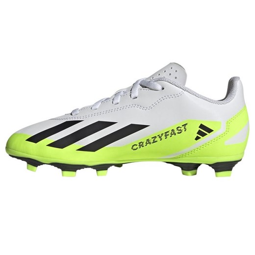 Buty piłkarskie adidas X Crazyfast.4 FxG Jr IE1588 białe białe 31 ButyModne.pl