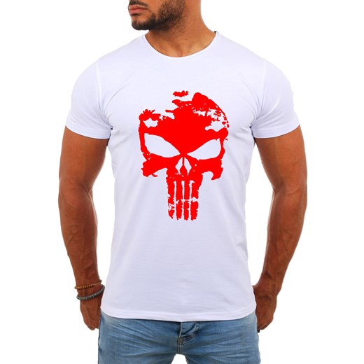 Wyprzedaż Męska koszulka 3331a - biała ze sklepu Risardi w kategorii T-shirty męskie - zdjęcie 161316011