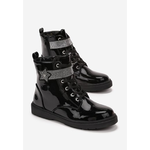 Buty zimowe dziecięce Born2be sznurowane