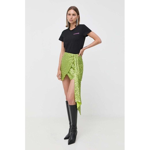 Spódnica Pinko mini z dzianiny na lato casualowa 