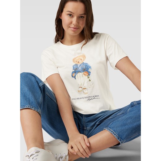 T-shirt z nadrukowanym motywem model ‘BEAR’ Polo Ralph Lauren XL okazja Peek&Cloppenburg