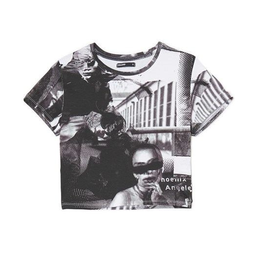 Cropp - T-shirt z fotoprintem all over - czarny ze sklepu Cropp w kategorii Bluzki damskie - zdjęcie 161330840
