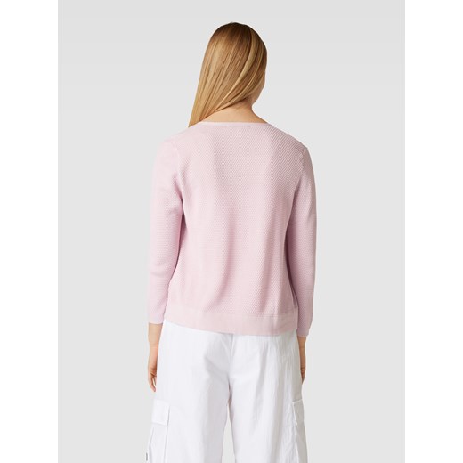 Kurtka z dzianiny z fakturowanym wzorem model ‘Schildkröte’ XXL promocja Peek&Cloppenburg