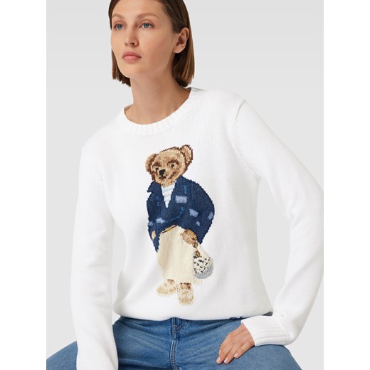 Sweter z dzianiny ze wzorem z motywem Polo Ralph Lauren L okazja Peek&Cloppenburg 