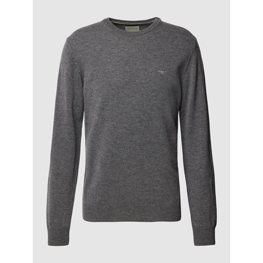 Sweter z dzianiny z wyhaftowanym logo Gant XXXL Peek&Cloppenburg 