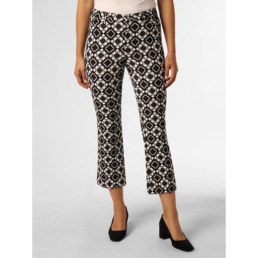 MAC Spodnie Kobiety czarny wzorzysty ze sklepu vangraaf w kategorii Spodnie damskie - zdjęcie 161338923