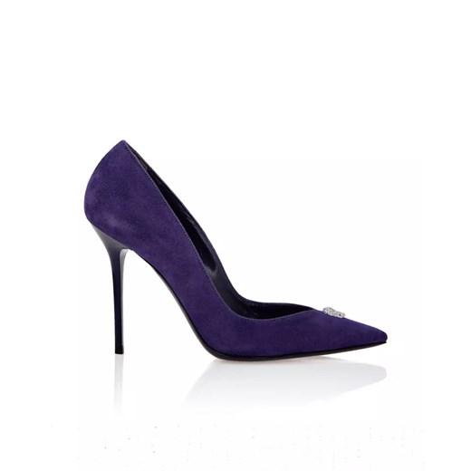 PHILIPP PLEIN Fioletowe szpilki Suede Decollecte rozmiar 38 38 Moliera2.com