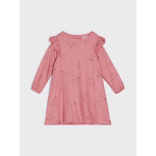 Sinsay - Sukienka z falbankami - różowy ze sklepu Sinsay w kategorii Sukienki niemowlęce - zdjęcie 161348934