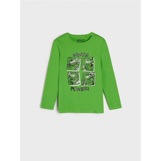 Sinsay - Koszulka Turtles - zielony Sinsay 98 wyprzedaż Sinsay