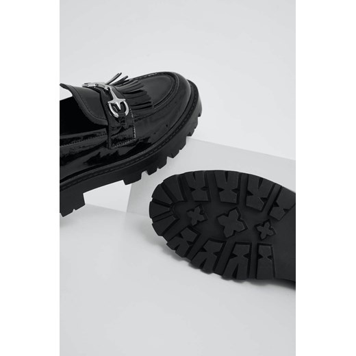 Answear Lab mokasyny damskie kolor czarny na płaskim obcasie Answear Lab 38 ANSWEAR.com