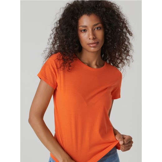 Sinsay - Koszulka bawełniana - pomarańczowy Sinsay XXL Sinsay