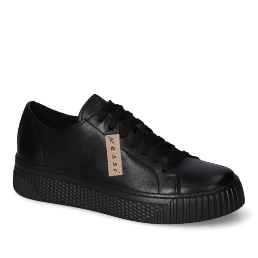 Półbuty Nessi 22162 Czarny lico ze sklepu Arturo-obuwie w kategorii Trampki damskie - zdjęcie 161357203
