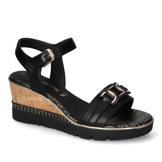 Sandały Tamaris 1-28702-20/001 Czarne ze sklepu Arturo-obuwie w kategorii Sandały damskie - zdjęcie 161357361