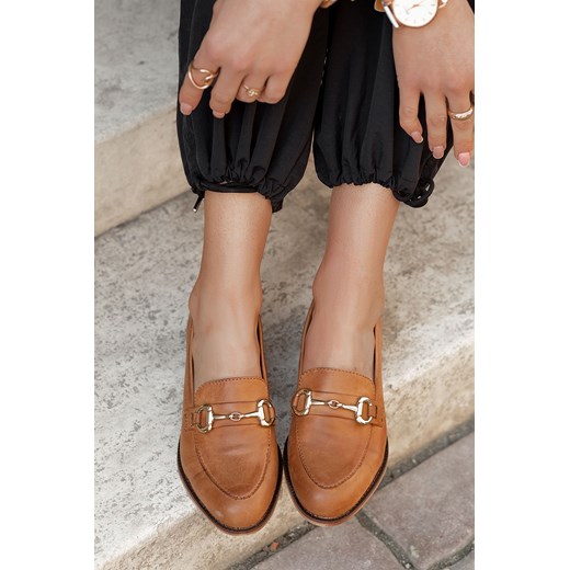 Brązowe loafersy Grind Saway 37 okazja saway