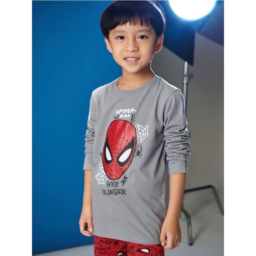 Sinsay - Koszulka Spiderman - szary Sinsay 128 okazyjna cena Sinsay