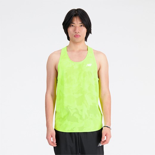 Koszulka męska New Balance MT33280THW – zielona ze sklepu New Balance Poland w kategorii T-shirty męskie - zdjęcie 161368204