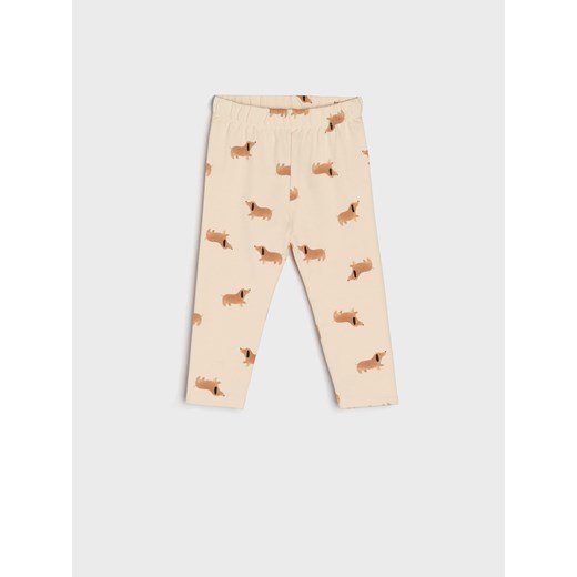 Sinsay - Legginsy 2 pack - kremowy Sinsay 80 Sinsay