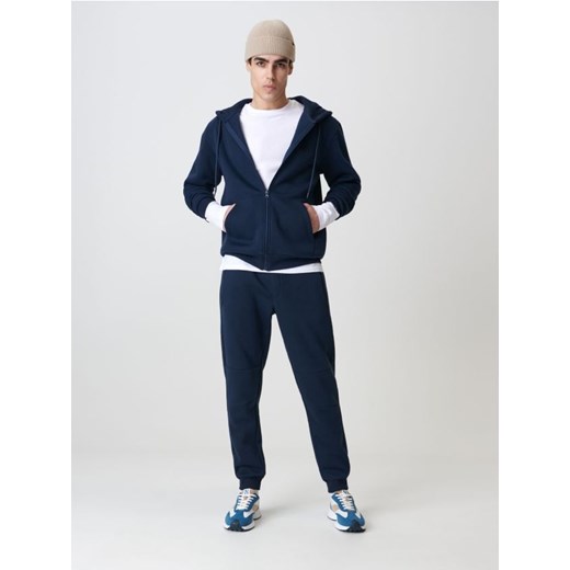 Sinsay - Spodnie dresowe jogger - granatowy ze sklepu Sinsay w kategorii Spodnie męskie - zdjęcie 161383154