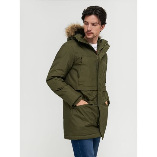 Sinsay - Kurtka parka - khaki ze sklepu Sinsay w kategorii Parki męskie - zdjęcie 161386934