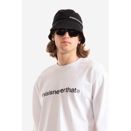 thisisneverthat kapelusz bawełniany Long Bill Bucket Hat kolor czarny bawełniany Thisisneverthat M/L PRM promocja