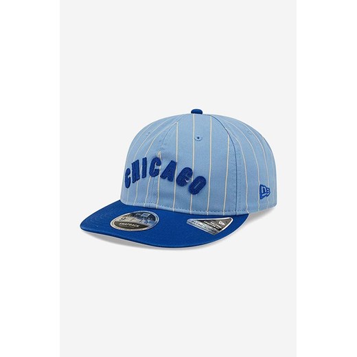 New Era czapka z daszkiem bawełniana Coops 950 kolor niebieski wzorzysta 60222301-NIEBIESKI ze sklepu PRM w kategorii Czapki z daszkiem damskie - zdjęcie 161391564