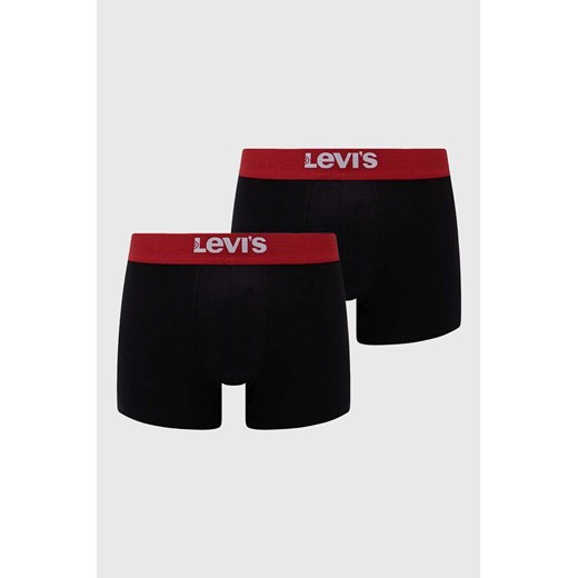 Levi's bokserki 2-pack męskie kolor czarny 37149.0829-004 S promocyjna cena PRM