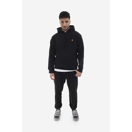 Carhartt WIP bluza Hooded American Script Sweatshirt męska kolor czarny z M PRM
