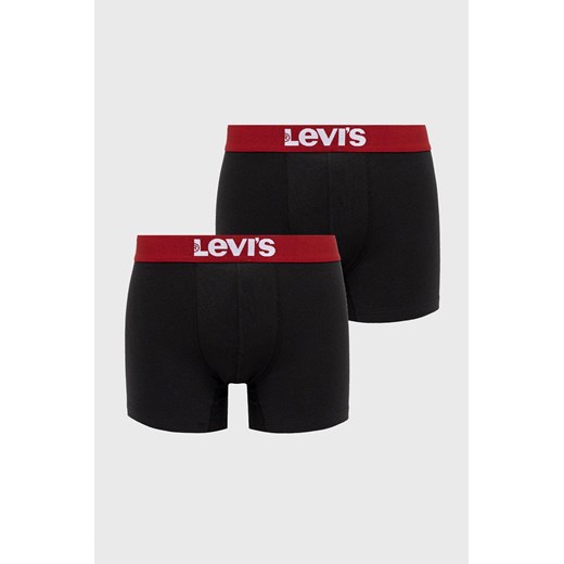 Levi's Bokserki (2-pack) męskie kolor czarny 37149.0272-black ze sklepu PRM w kategorii Majtki męskie - zdjęcie 161392441