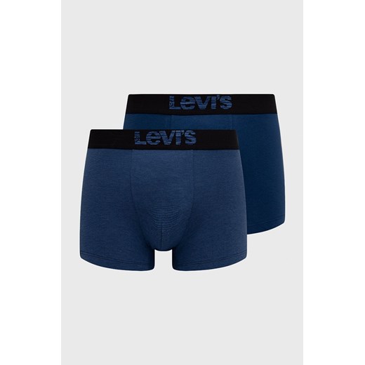Levi's Bokserki (2-pack) męskie kolor niebieski 37149.0621-darkblueco S okazyjna cena PRM