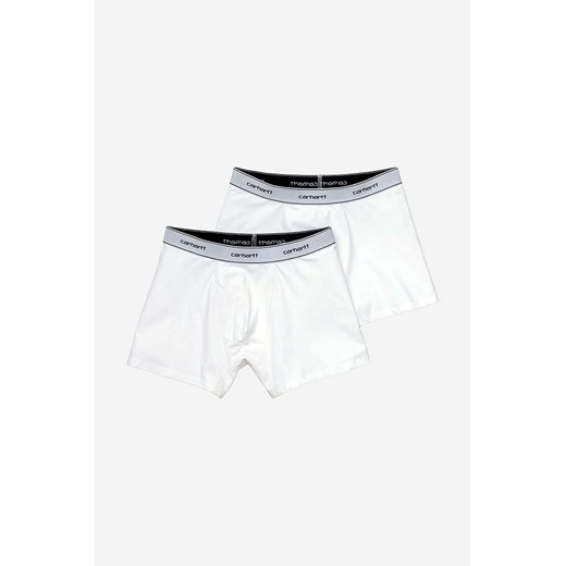 Carhartt WIP bokserki Cotton Trunks 2-pack męskie kolor biały I029375.-WHITE ze sklepu PRM w kategorii Majtki męskie - zdjęcie 161392641