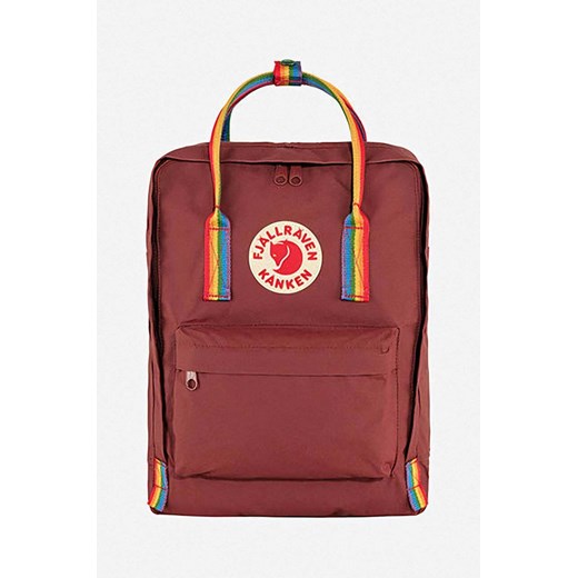 Fjallraven plecak Kanken Rainbow kolor czerwony duży z aplikacją F23620.326.907-326 ze sklepu PRM w kategorii Plecaki - zdjęcie 161393301