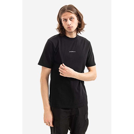 Han Kjøbenhavn t-shirt bawełniany Casual Tee Short Sleeve kolor czarny gładki M.132073-WHITE ze sklepu PRM w kategorii T-shirty męskie - zdjęcie 161393541